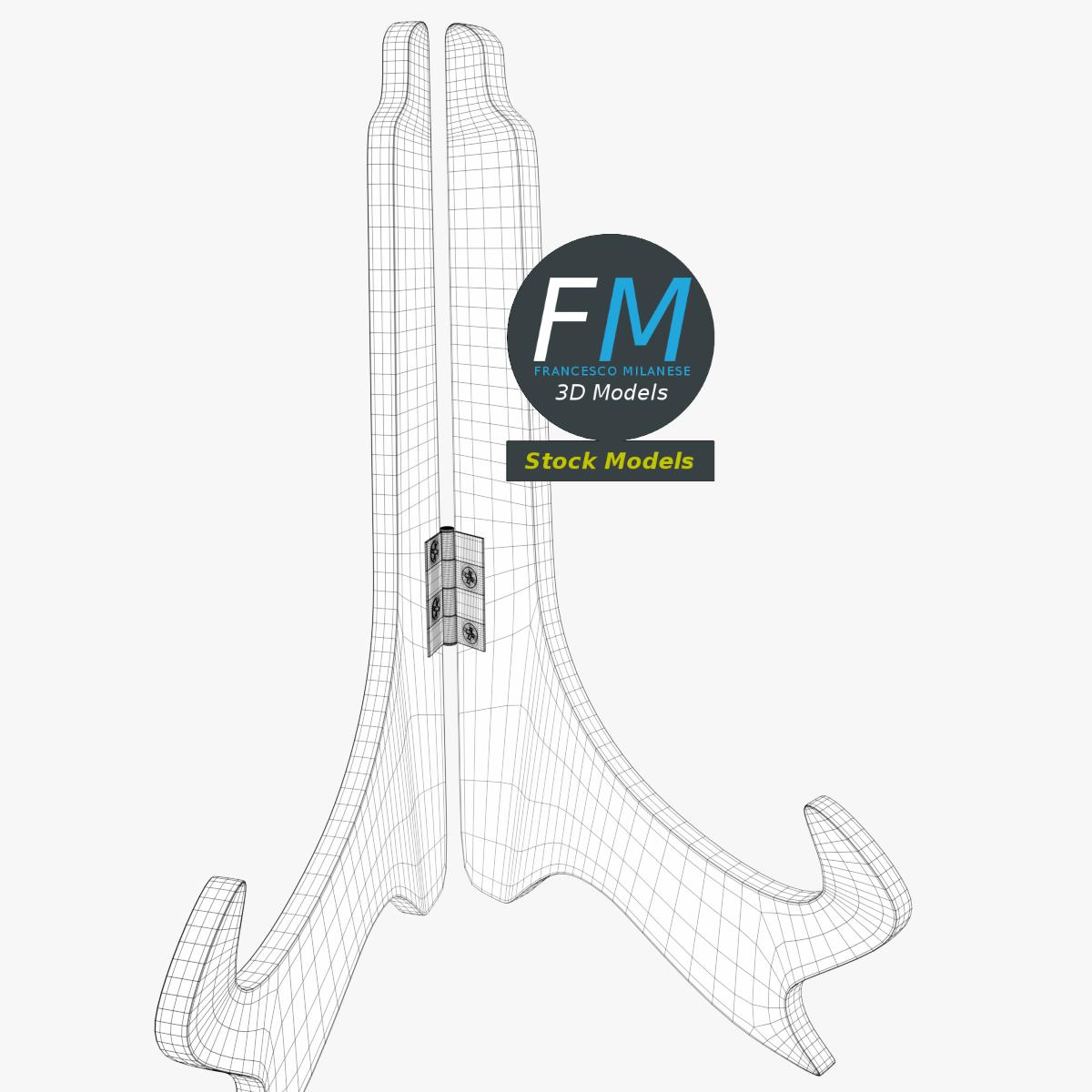 3D-Modell - Dekoteller mit Aufsteller - 08