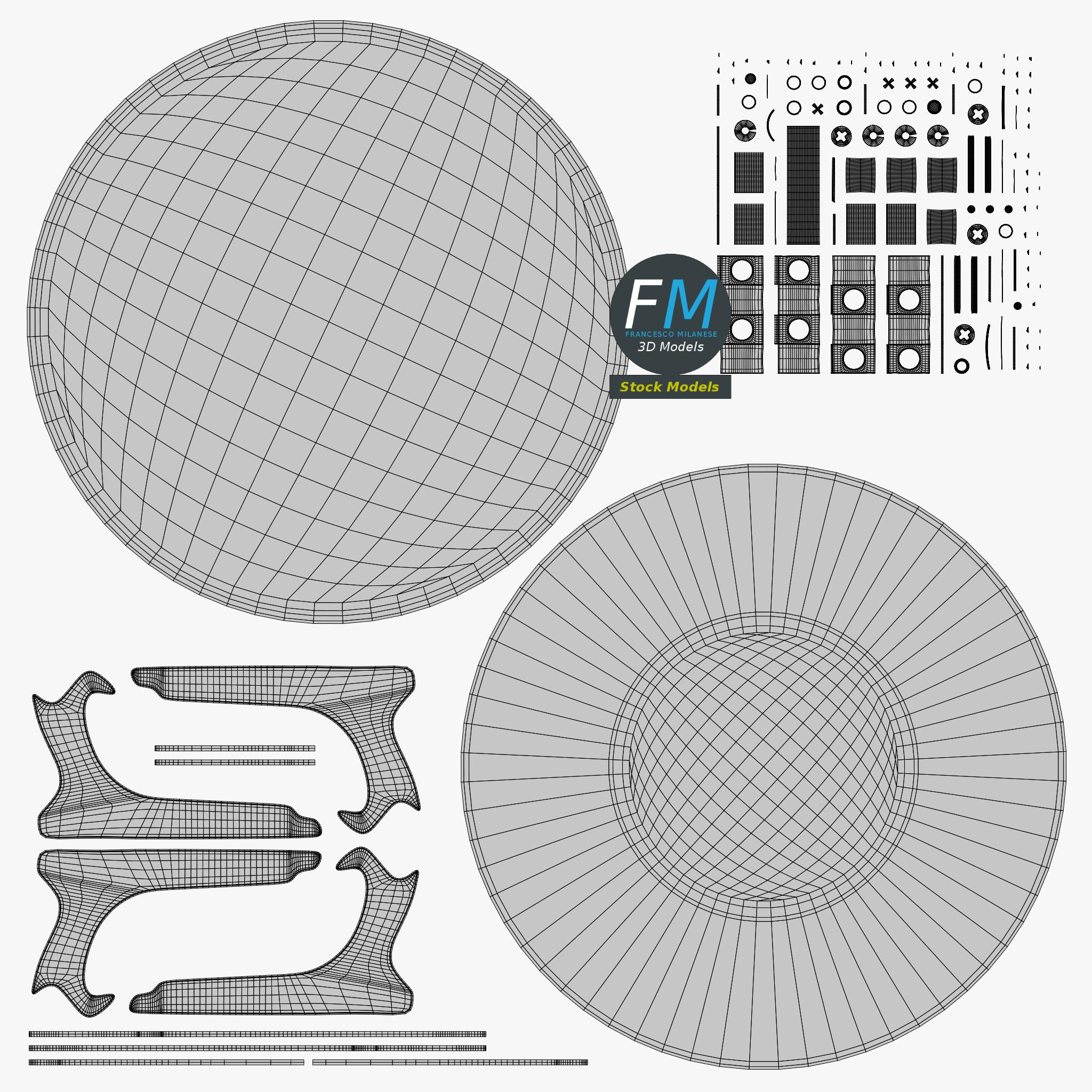 3D-Modell - Dekoteller mit Aufsteller - 11 3D-Modell - Dekoteller mit Aufsteller - 11