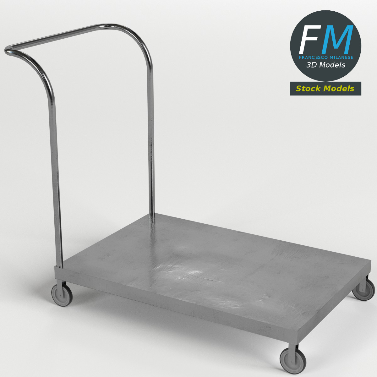 3D-Modell - Plattformwagen - 01