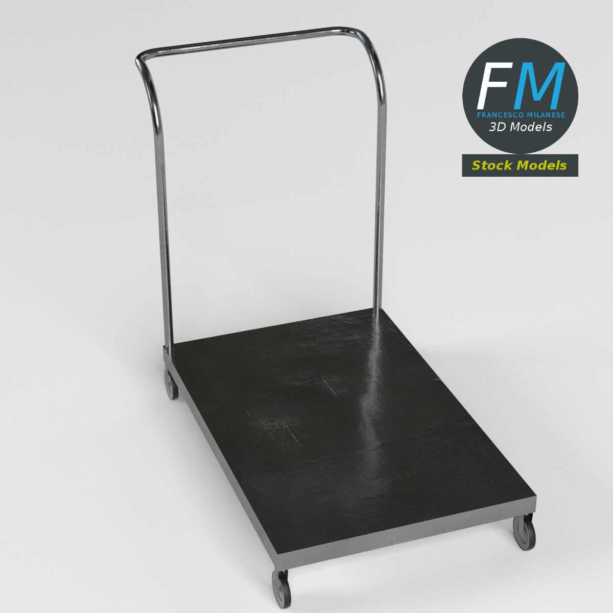 3D-Modell - Plattformwagen - 02