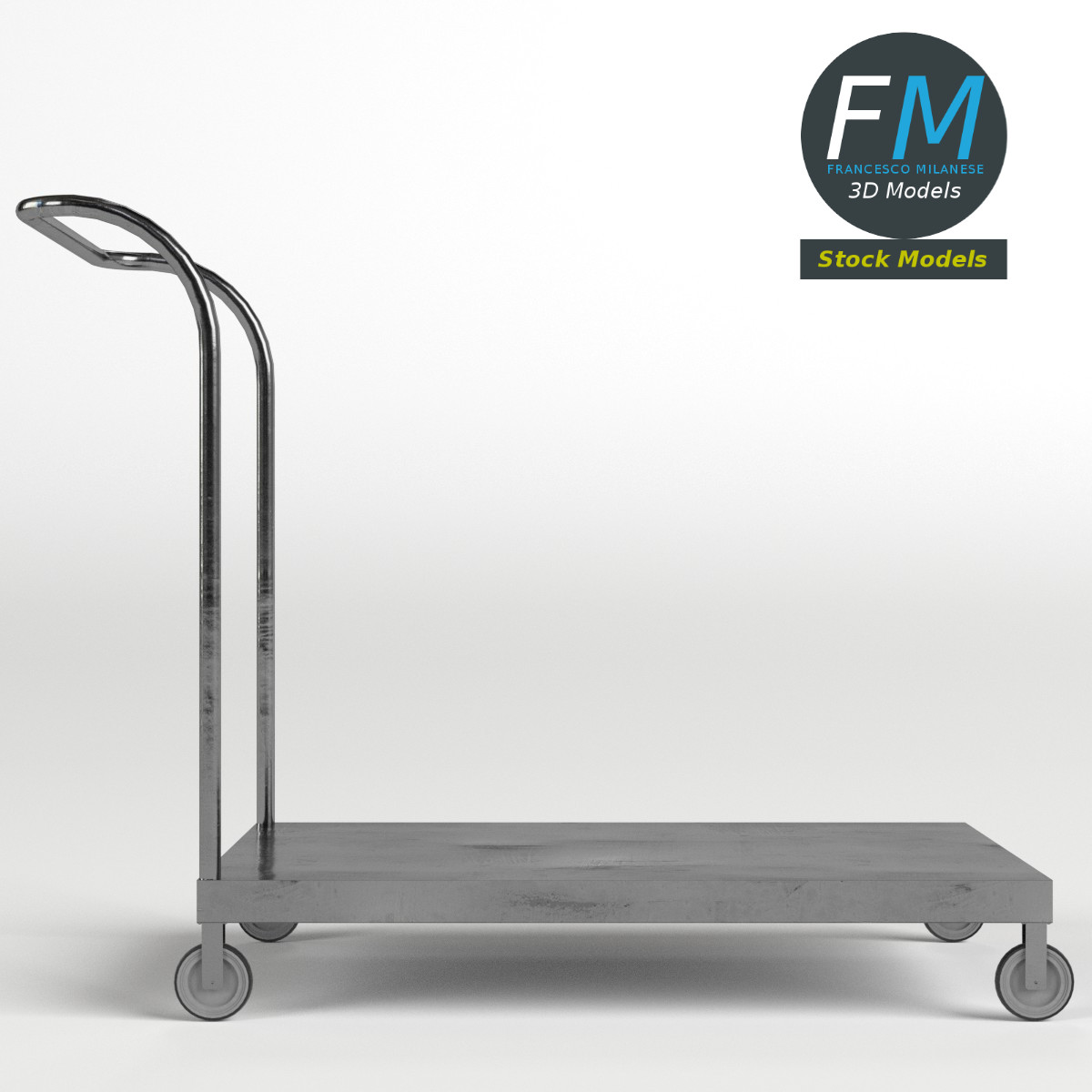 3D-Modell - Plattformwagen - 03