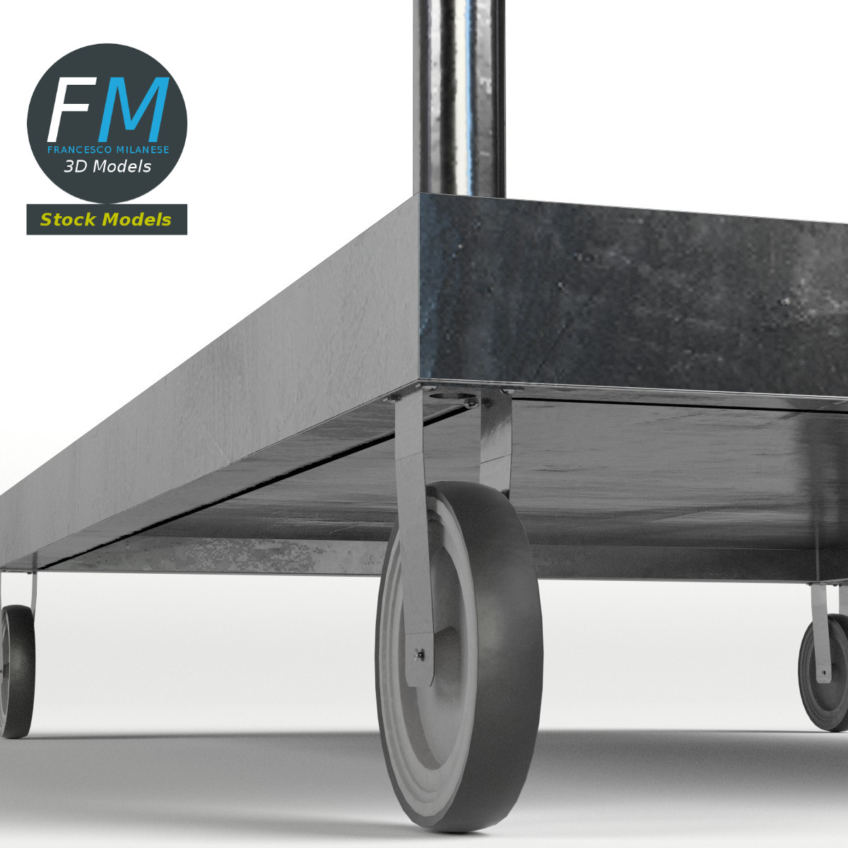 3D-Modell - Plattformwagen - 04
