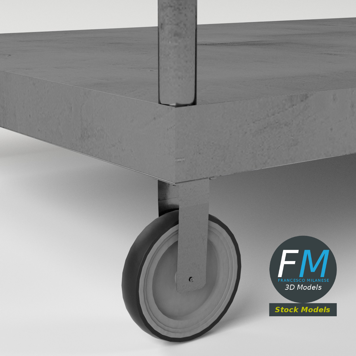 3D-Modell - Plattformwagen - 05