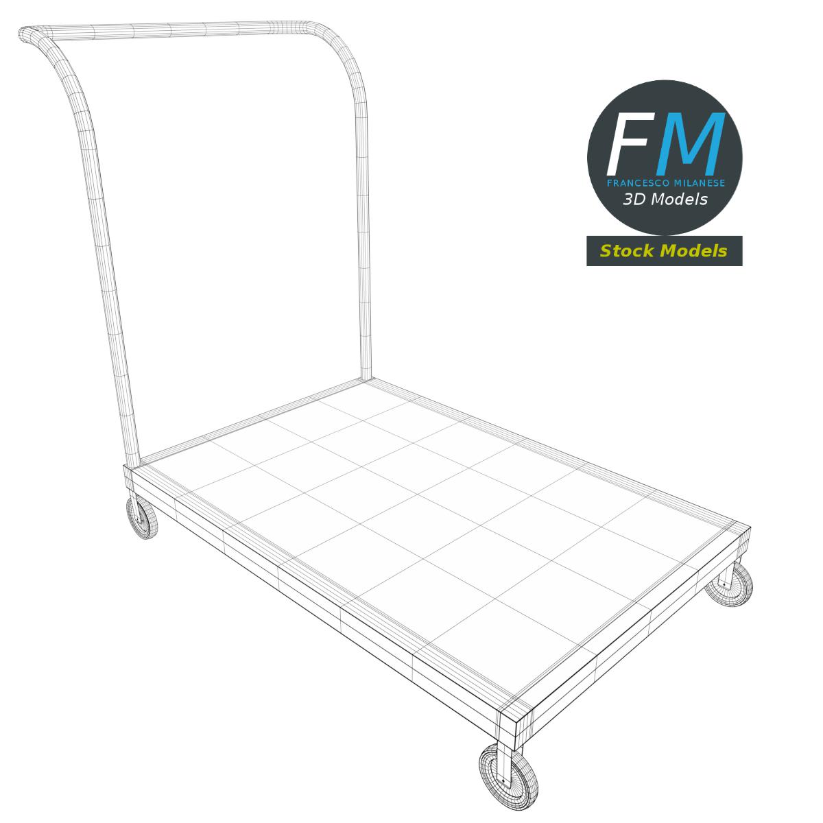 3D-Modell - Plattformwagen - 07