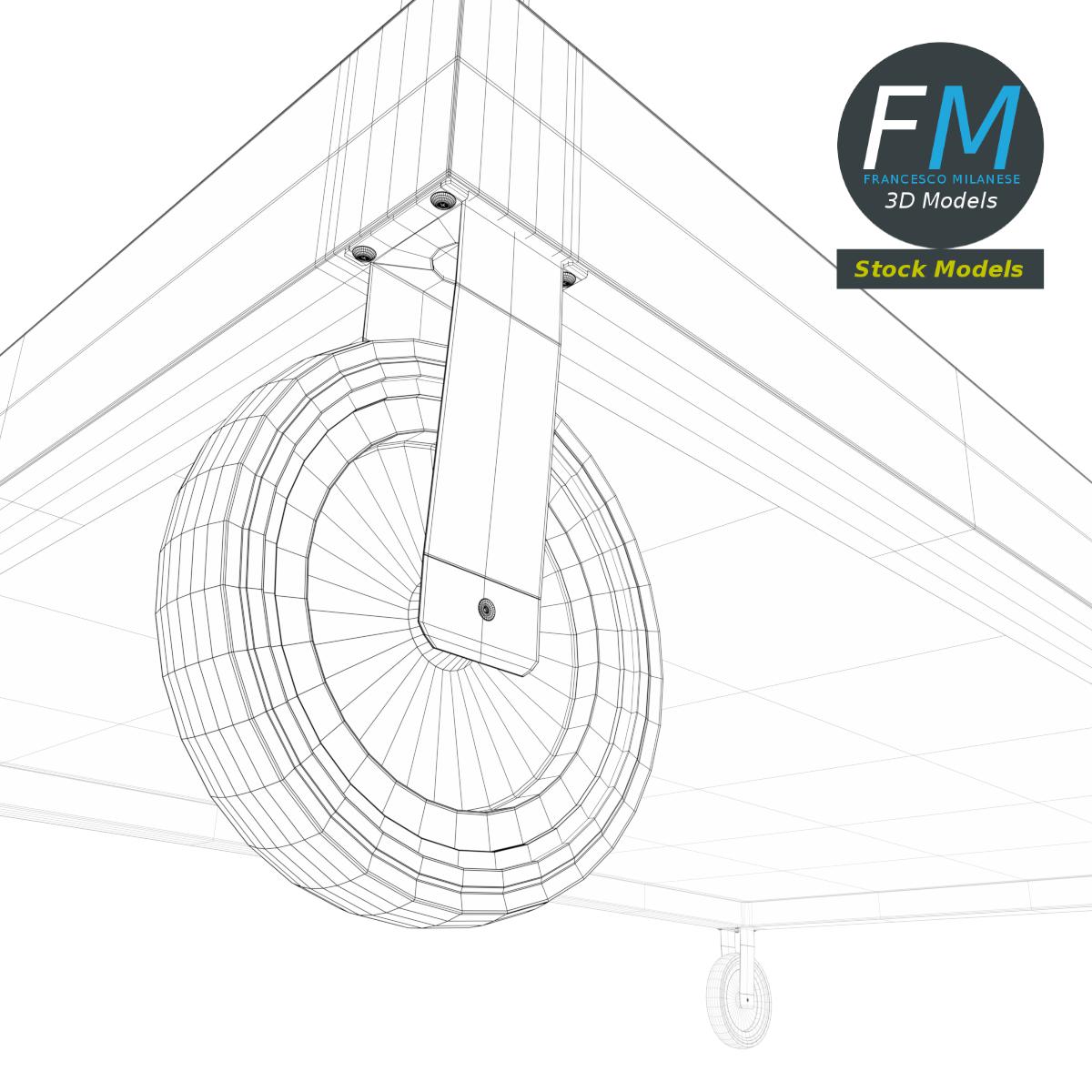 3D-Modell - Plattformwagen - 08