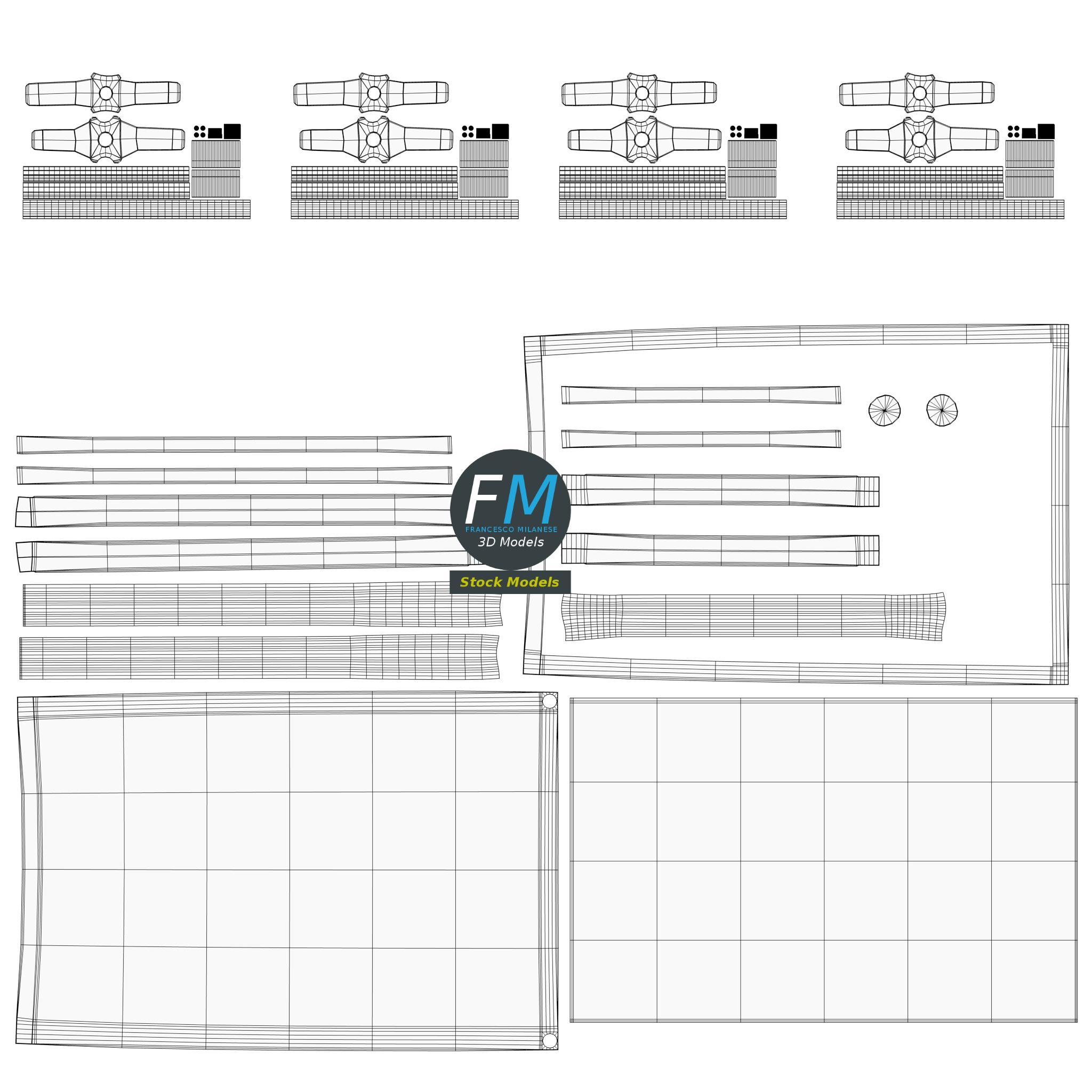 3D-Modell - Plattformwagen - 11 3D-Modell - Plattformwagen - 11