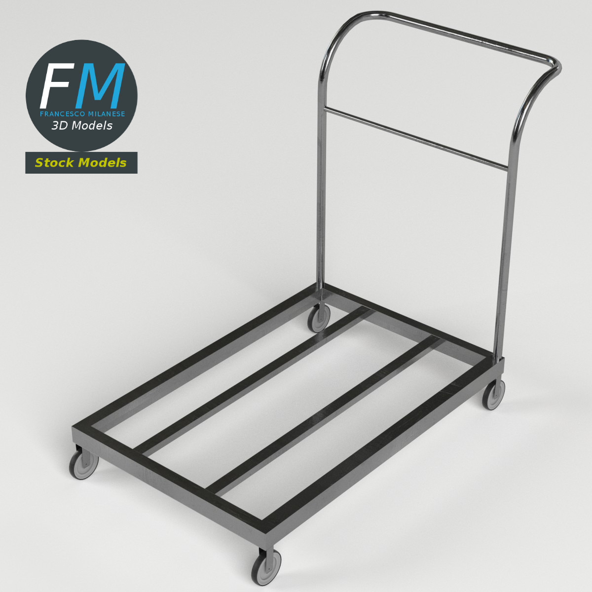 3D-Modell - Offener Plattformwagen - 02