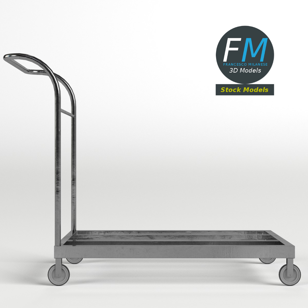 3D-Modell - Offener Plattformwagen - 03