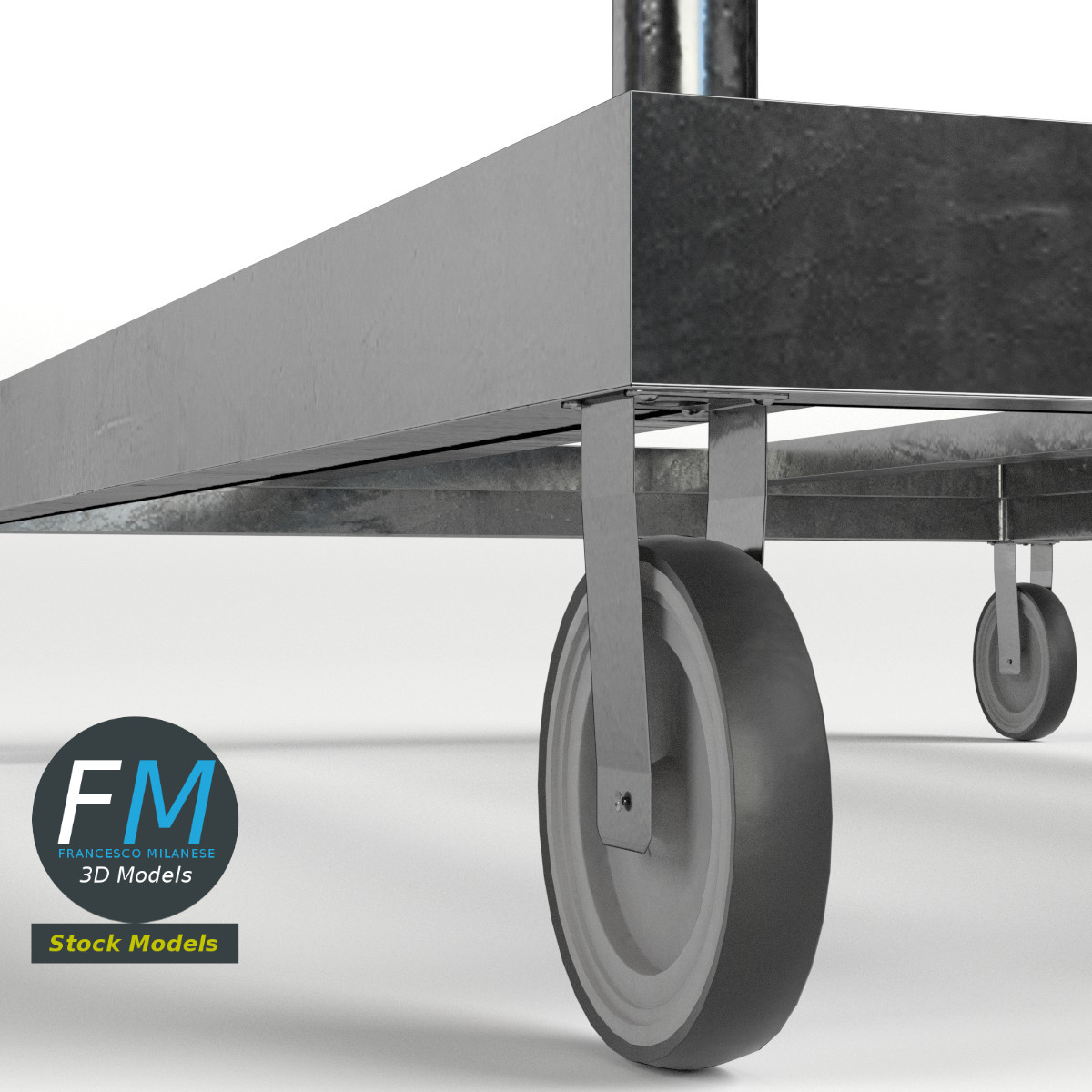 3D-Modell - Offener Plattformwagen - 04