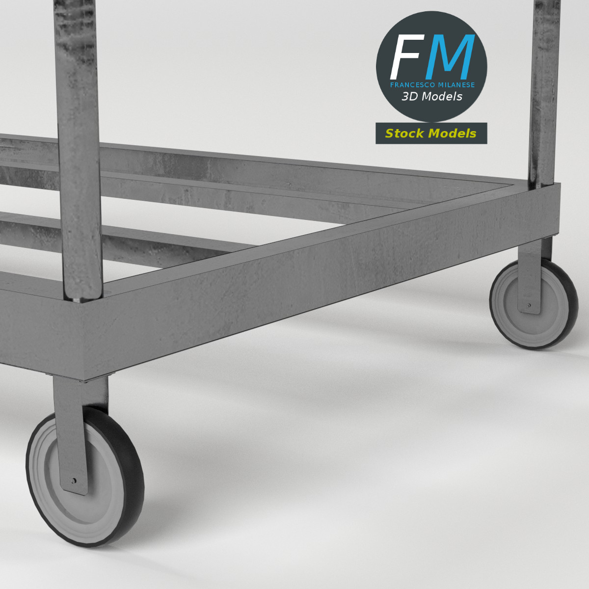 3D-Modell - Offener Plattformwagen - 05