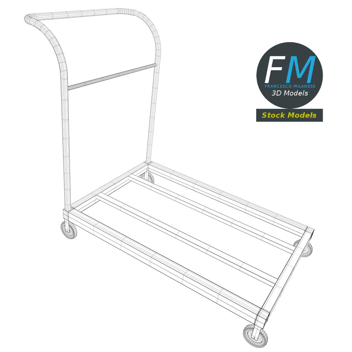 3D-Modell - Offener Plattformwagen - 07