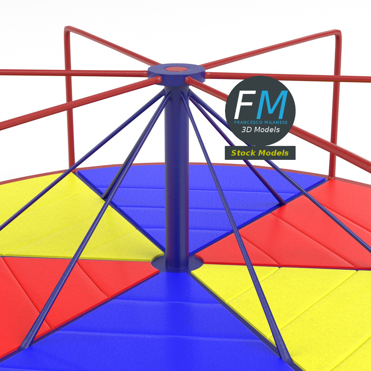 3D-Modell - Spielplatzkarussell - 04