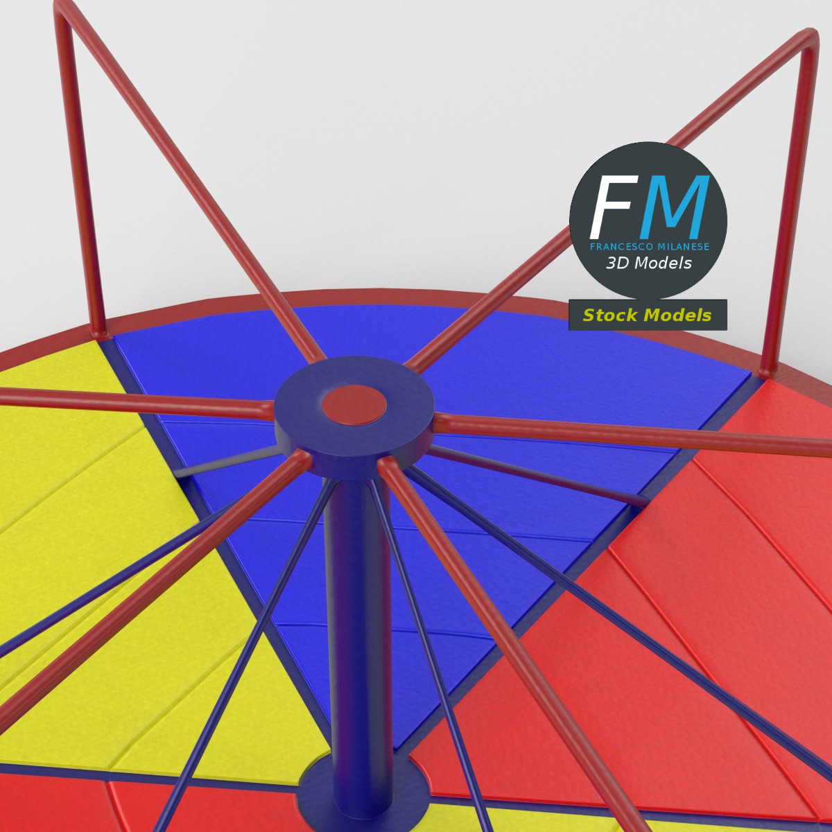 3D-Modell - Spielplatzkarussell - 05