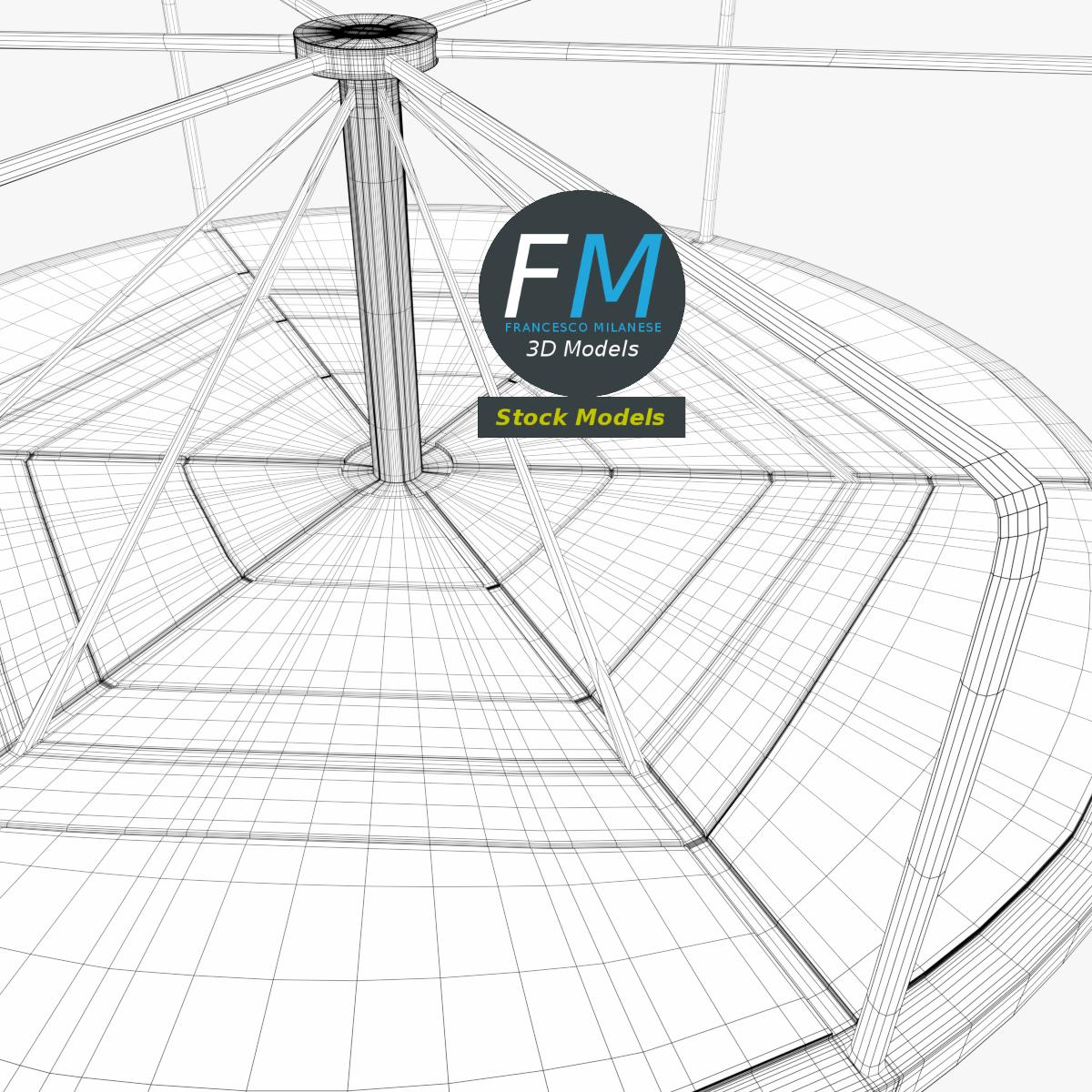 3D-Modell - Spielplatzkarussell - 07