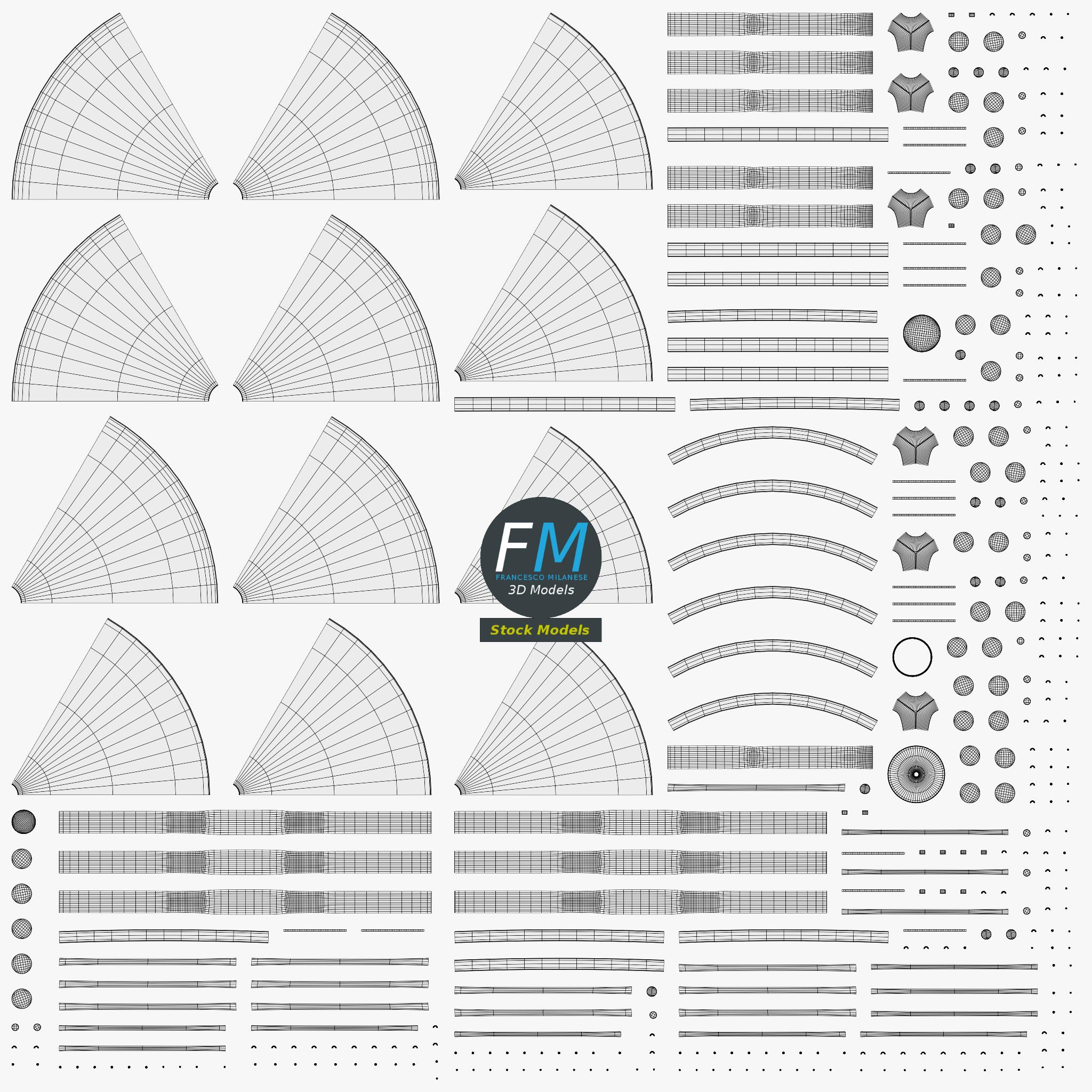3D-Modell - Spielplatzkarussell mit Handläufen - 11 3D-Modell - Spielplatzkarussell mit Handläufen - 11