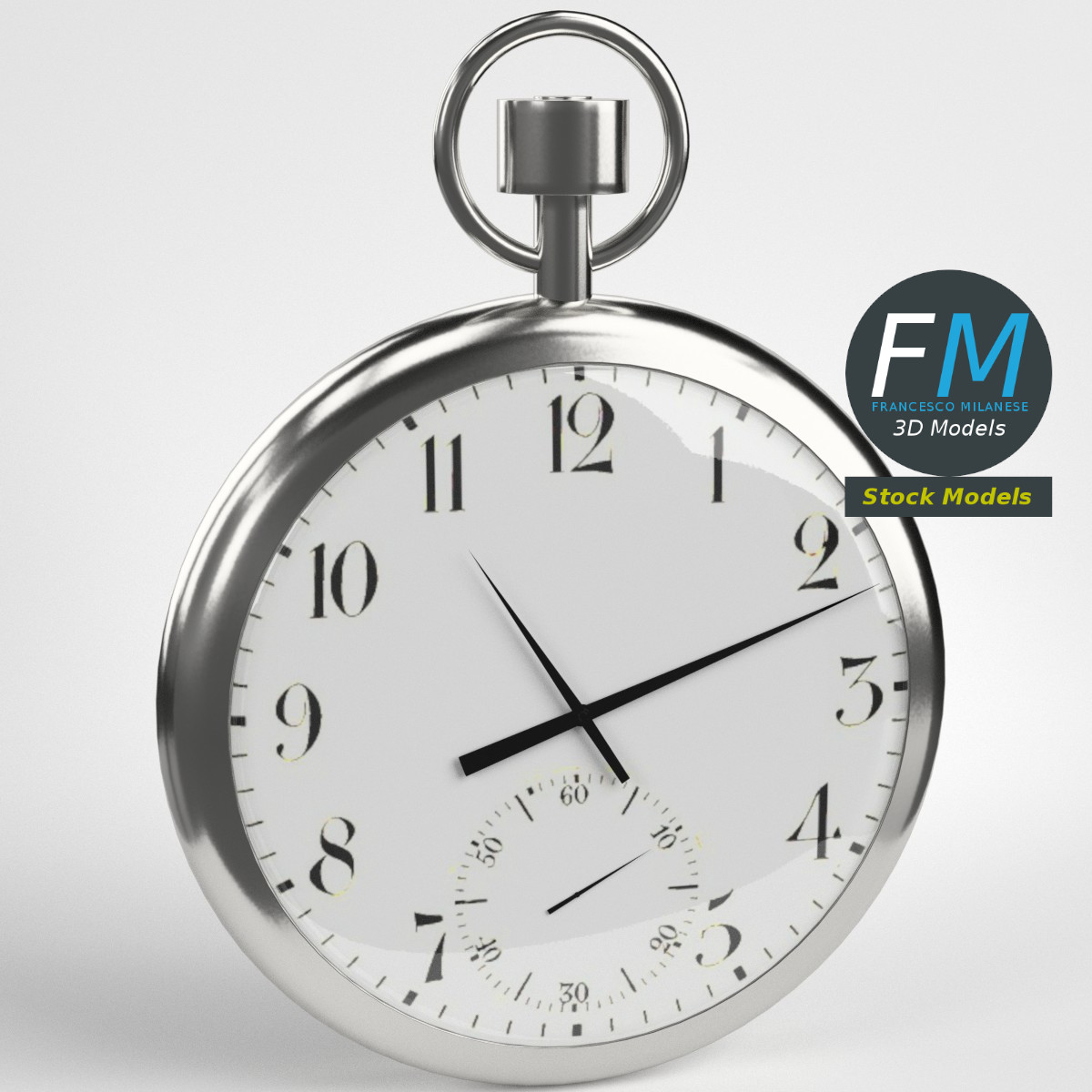 3D-Modell - Taschenuhr - 01