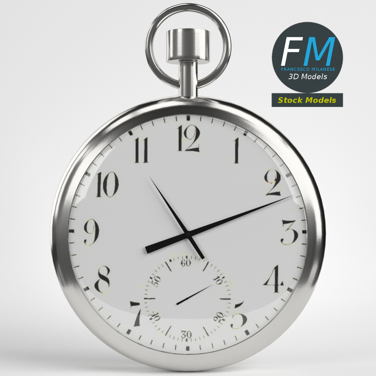 3D-Modell - Taschenuhr - 03