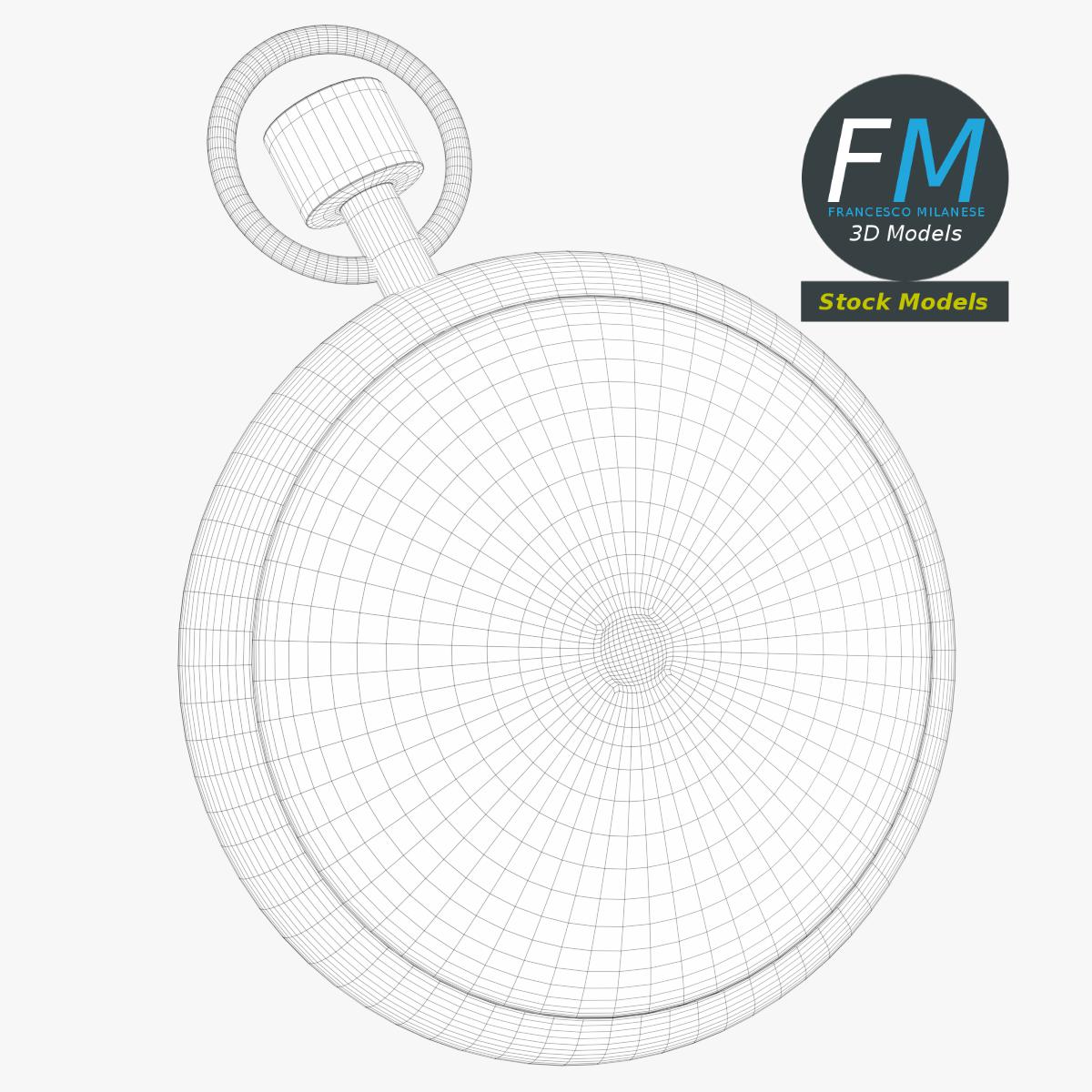3D-Modell - Taschenuhr - 07