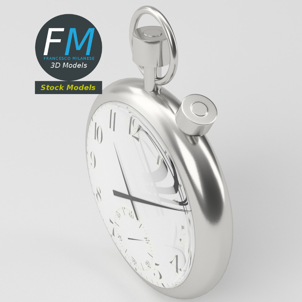 3D-Modell - Taschenuhr - 05
