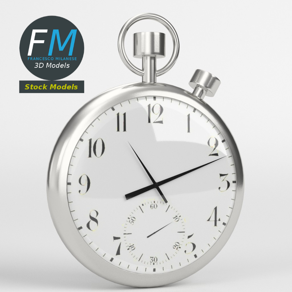 3D-Modell - Taschenuhr - 06