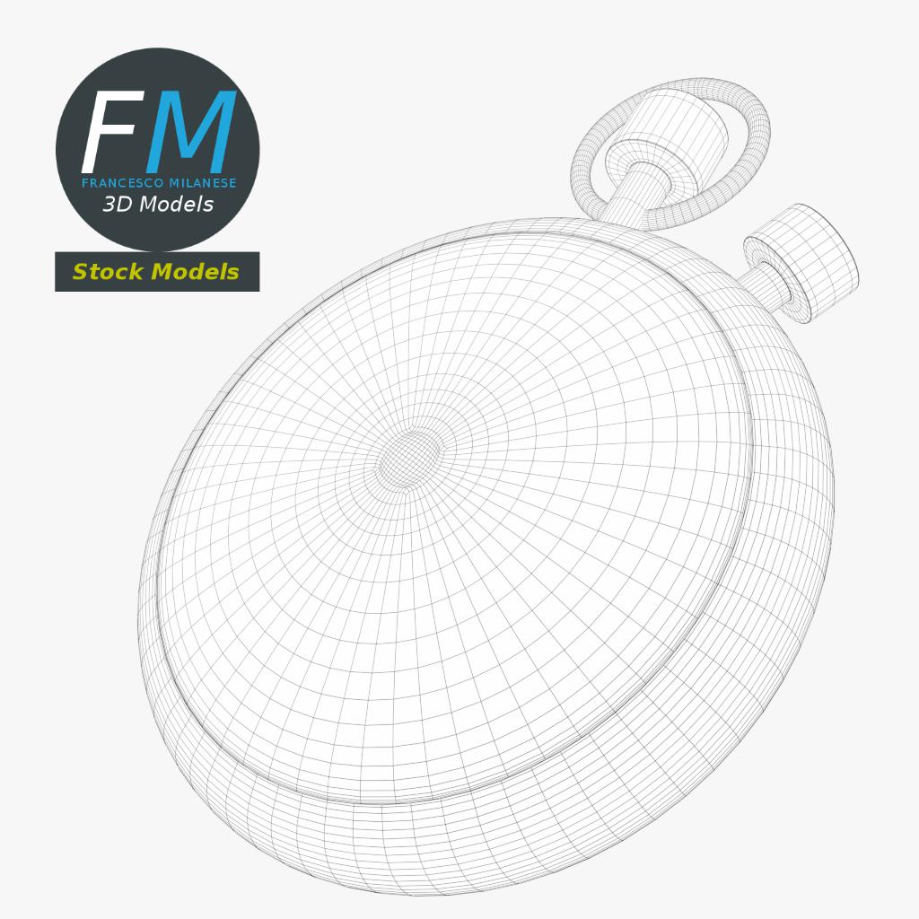 3D-Modell - Taschenuhr - 07