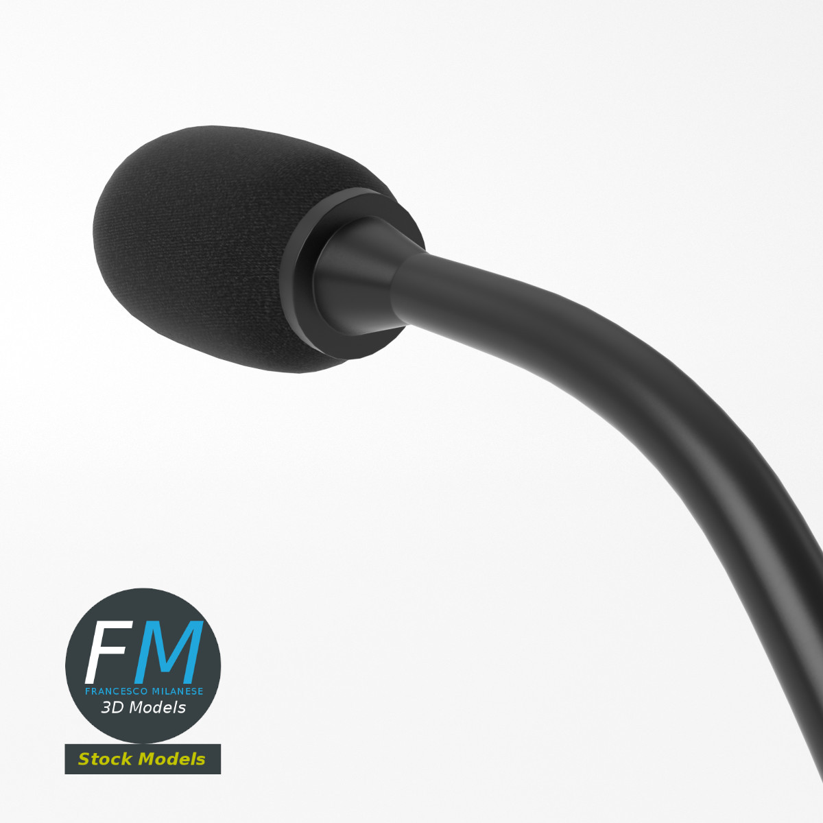 3D-Modell - Rednerpult-Mikrofon - 05