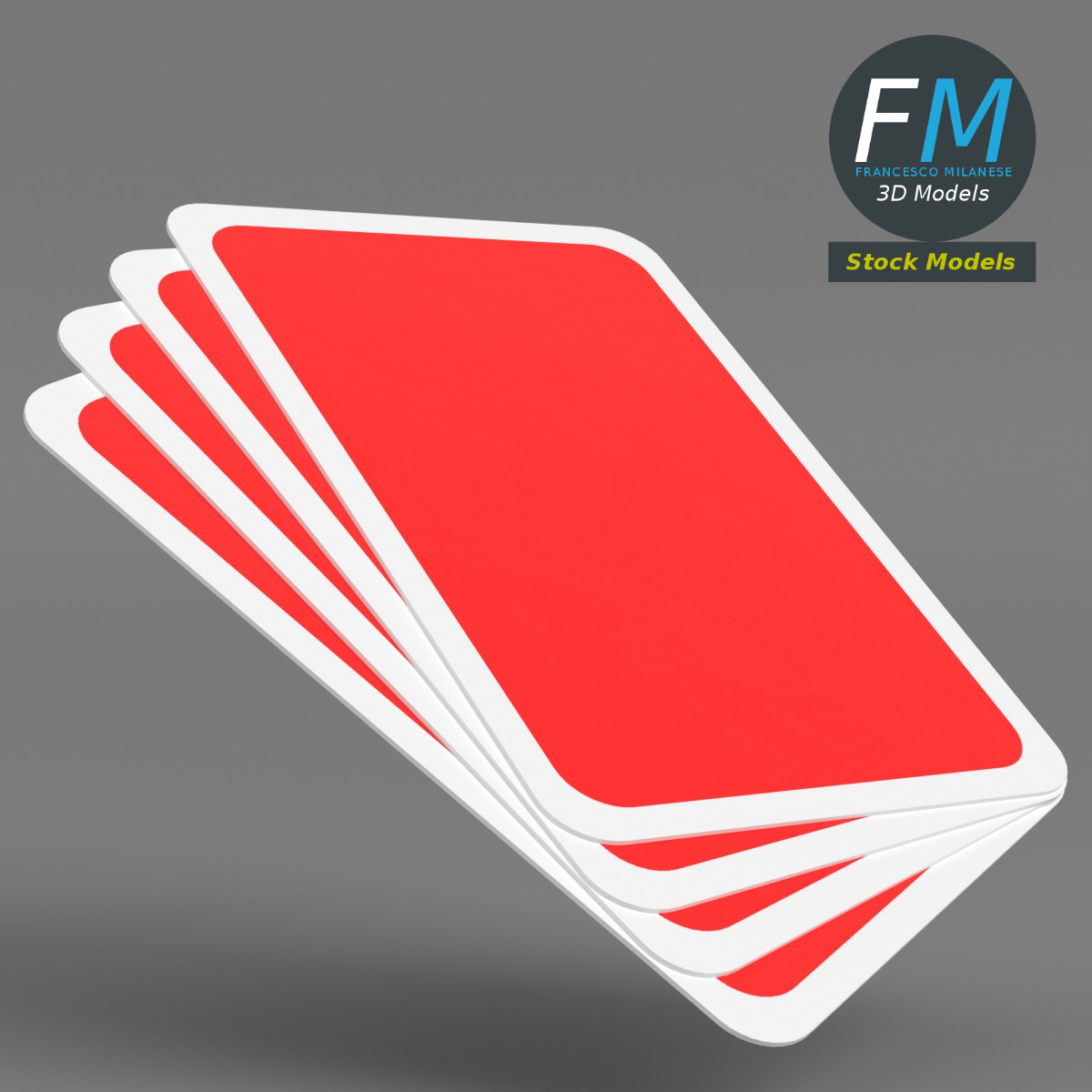 3D-Modell - Poker-Spielkarten Asse - 04