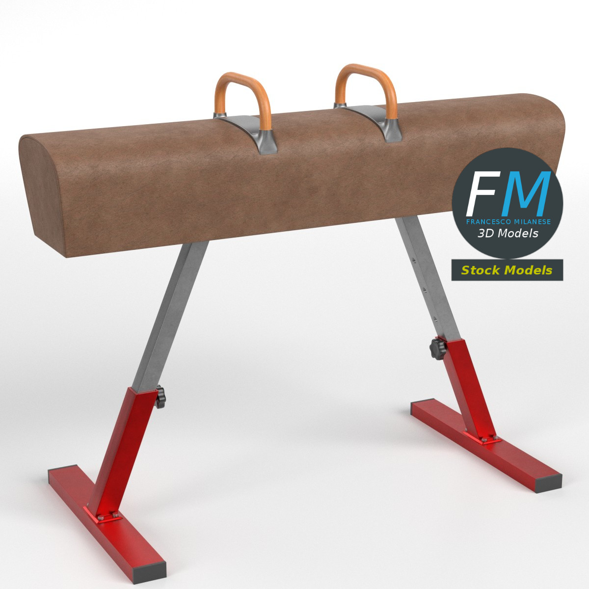 3D-Modell - Pauschenpferd - 01