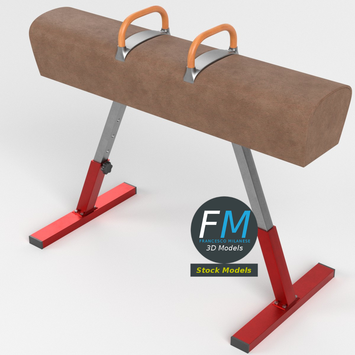 3D-Modell - Pauschenpferd - 02