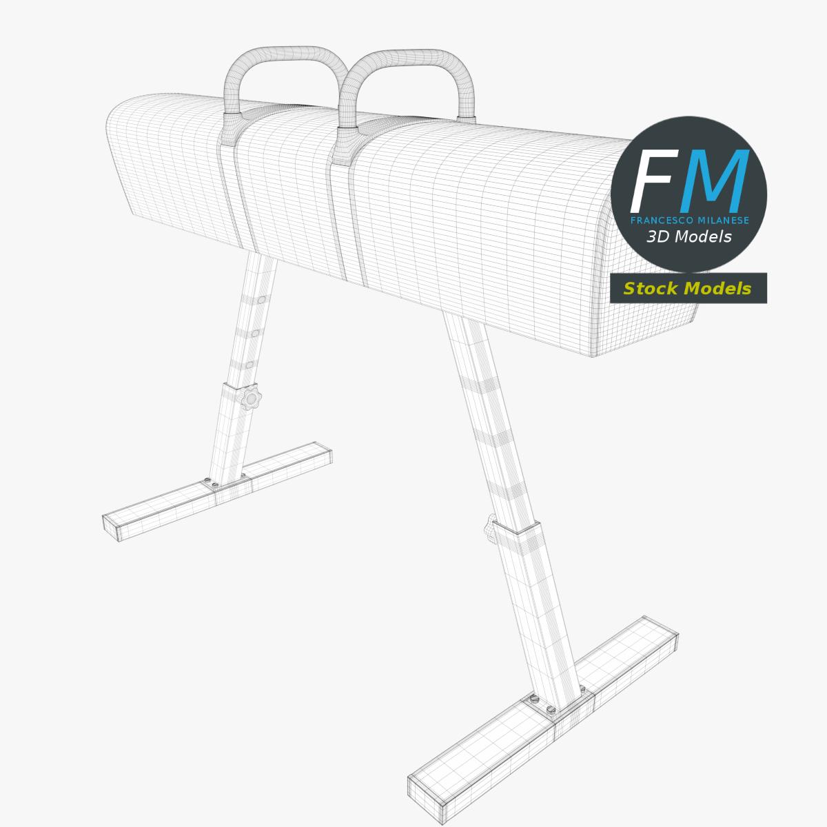 3D-Modell - Pauschenpferd - 07