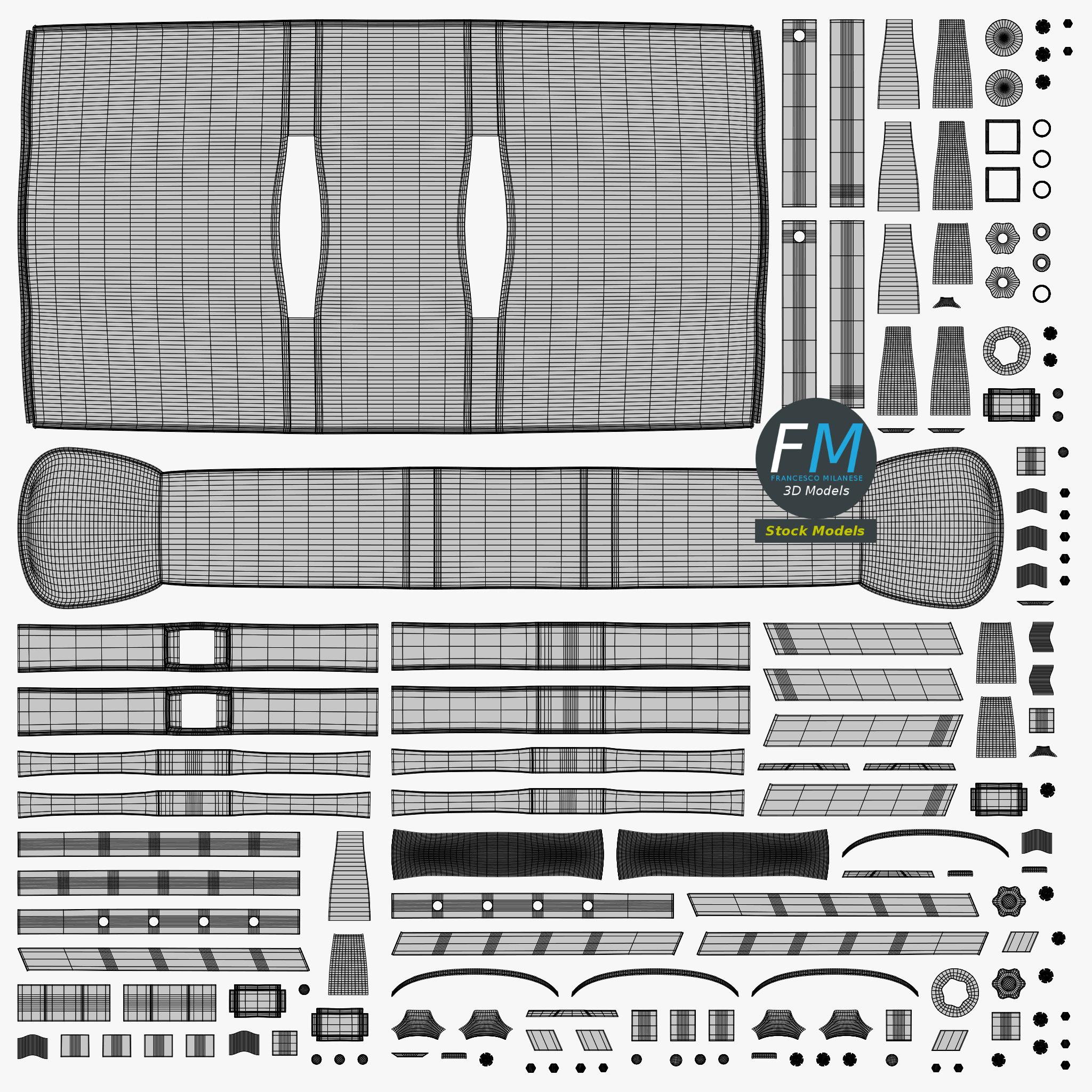 3D-Modell - Pauschenpferd - 11 3D-Modell - Pauschenpferd - 11