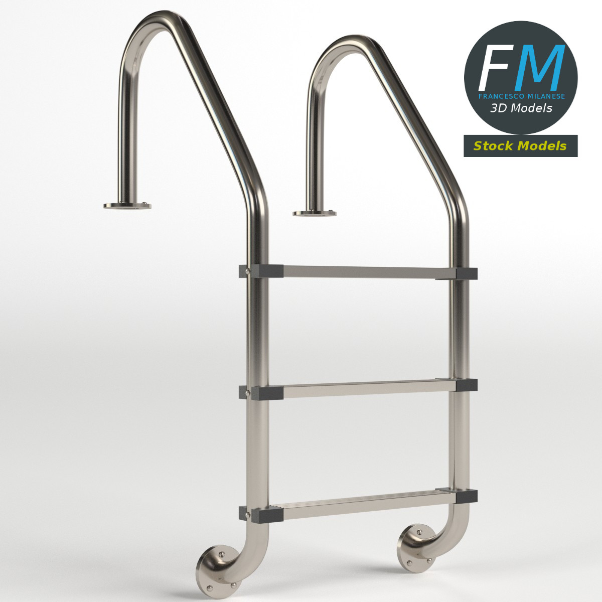 3D-Modell - Schwimmbadleiter - 01