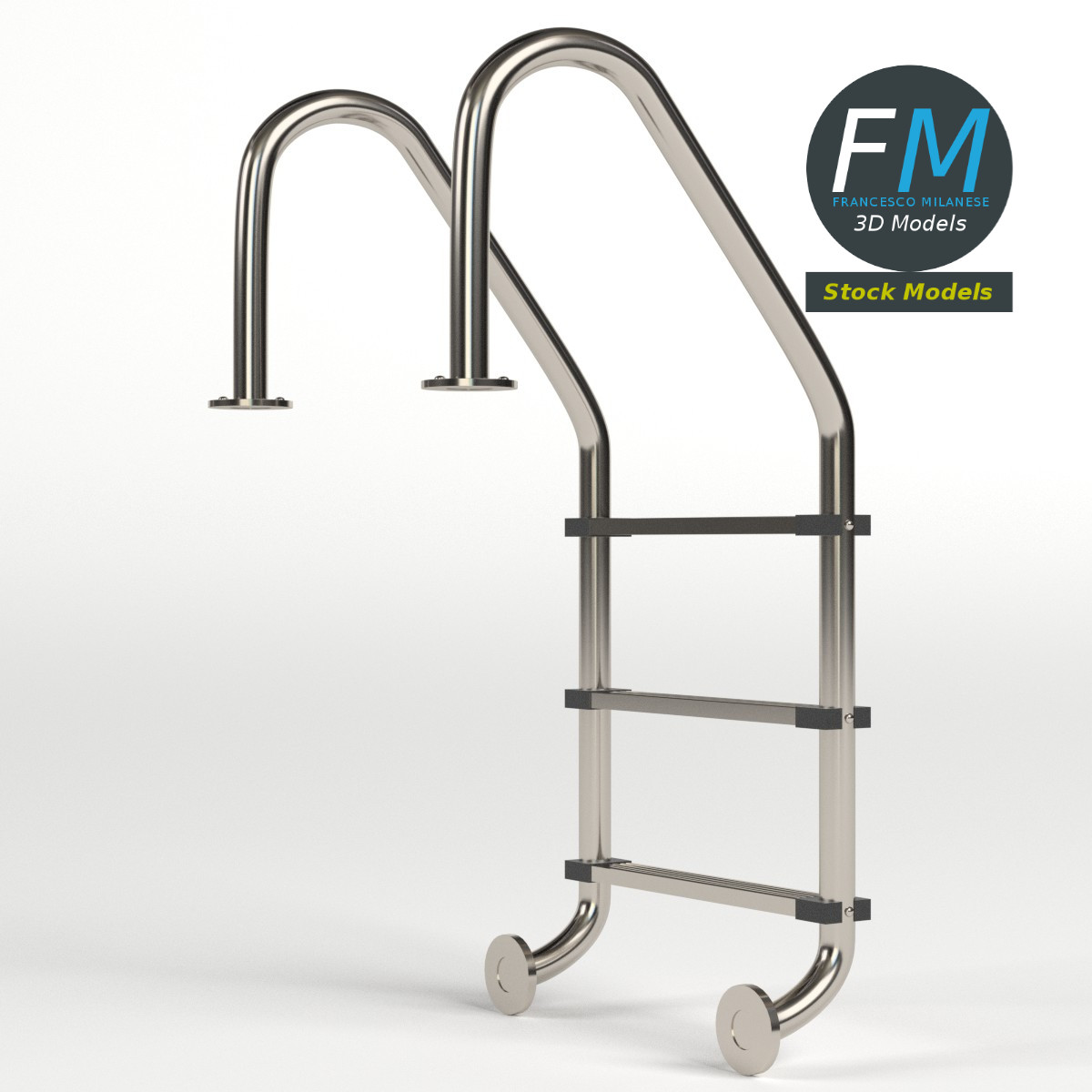 3D-Modell - Schwimmbadleiter - 04