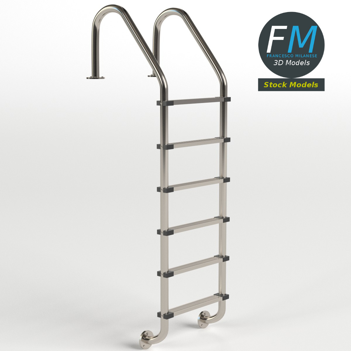 3D-Modell - Schwimmbadleiter - 01