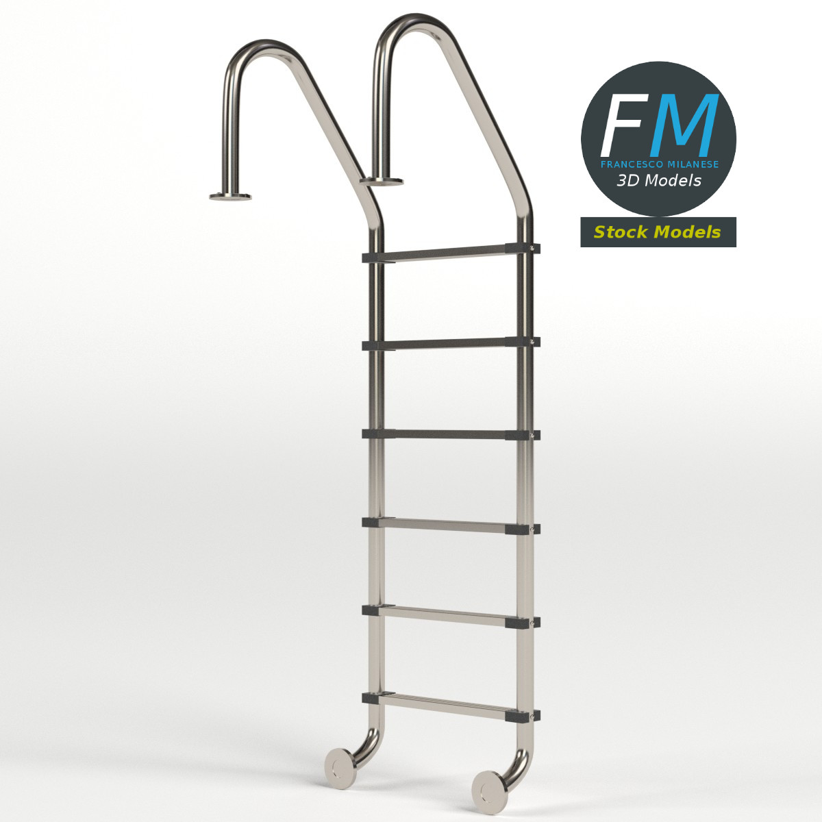 3D-Modell - Schwimmbadleiter - 04