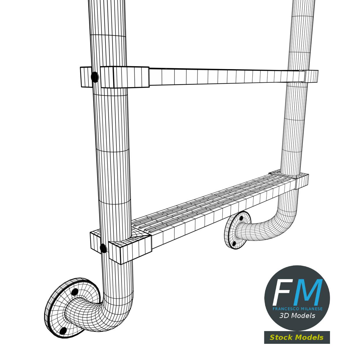 3D-Modell - Schwimmbadleiter - 08