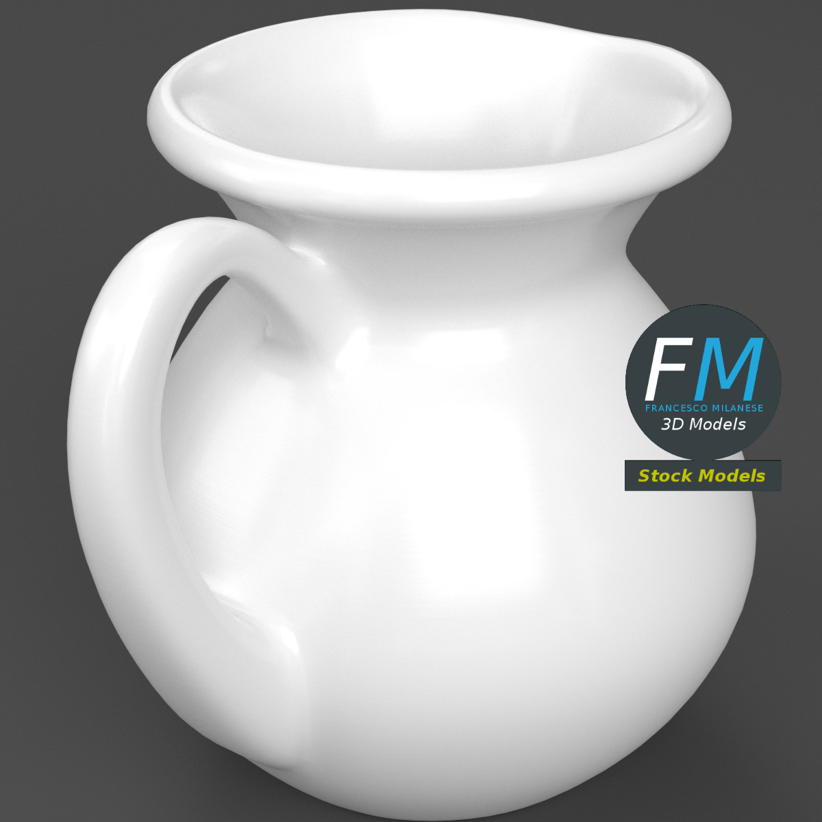 3D-Modell - Porzellankrug - 02