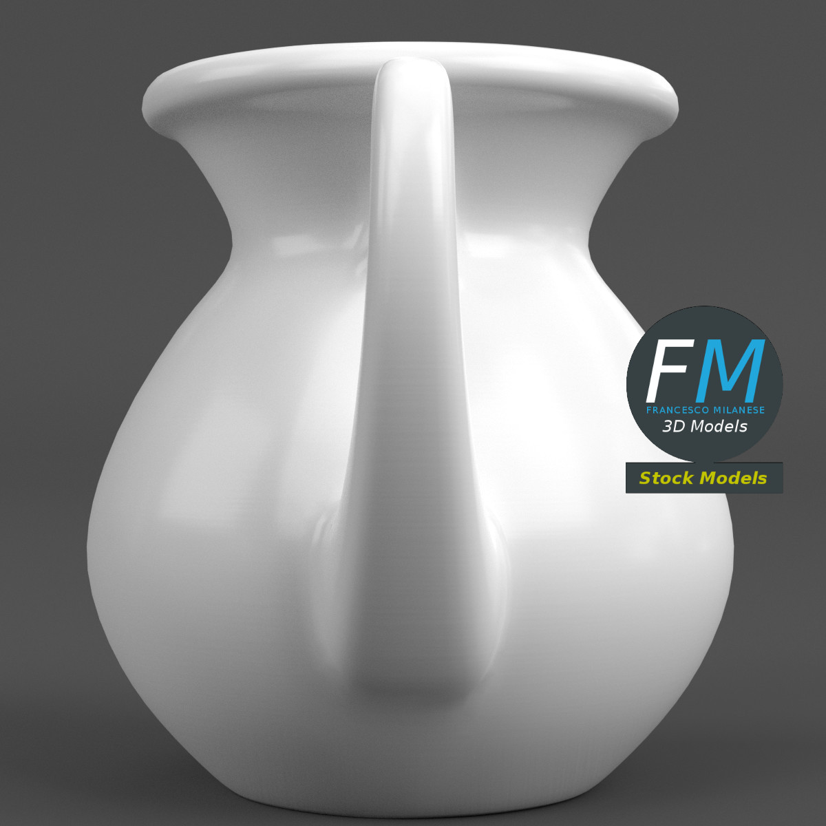 3D-Modell - Porzellankrug - 04