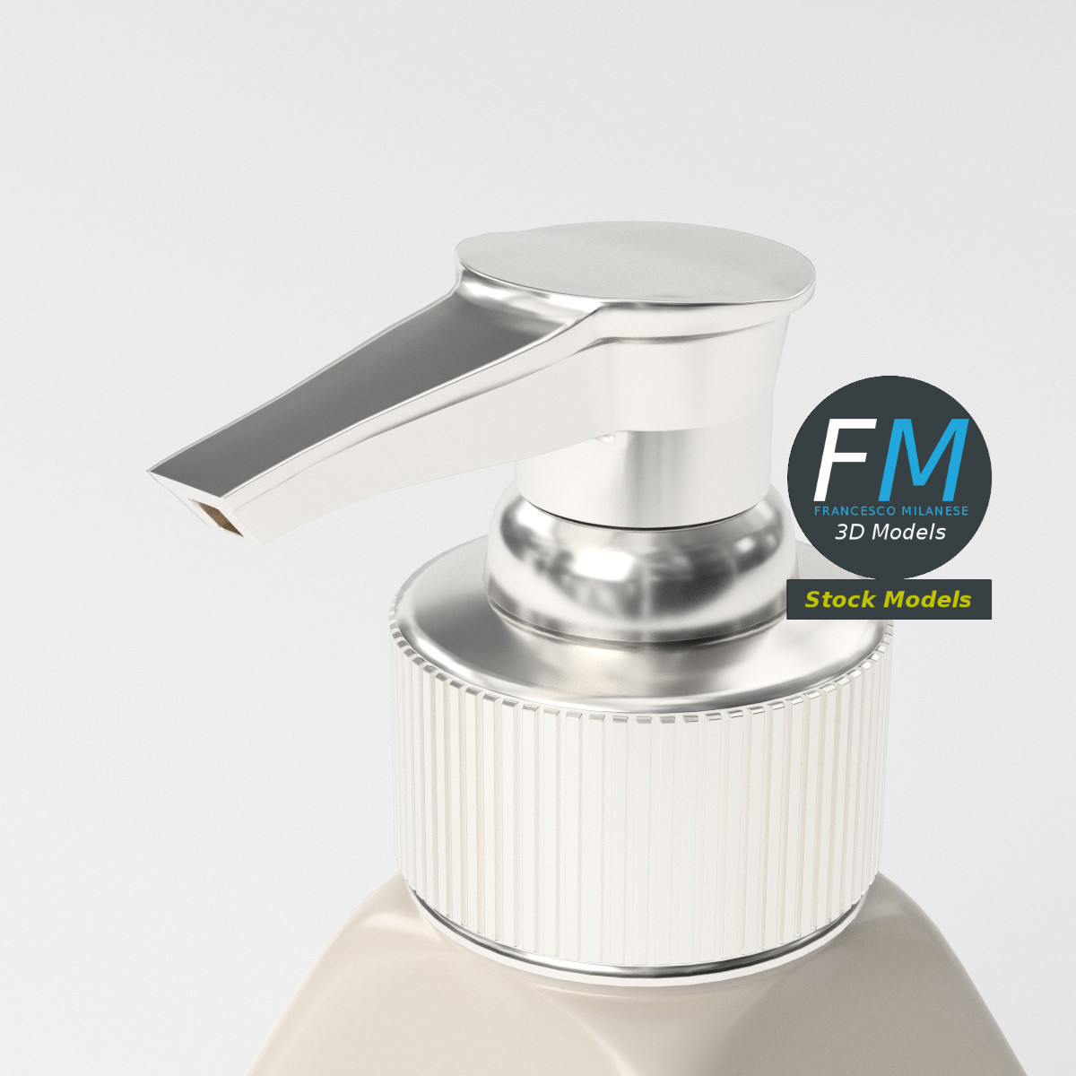 3D-Modell - Seifenspender aus Porzellan - 05