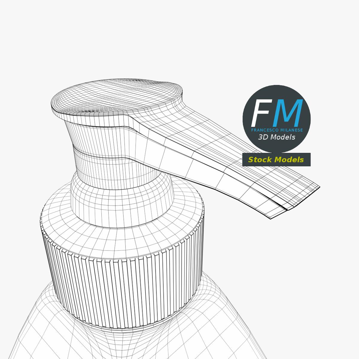3D-Modell - Seifenspender aus Porzellan - 08