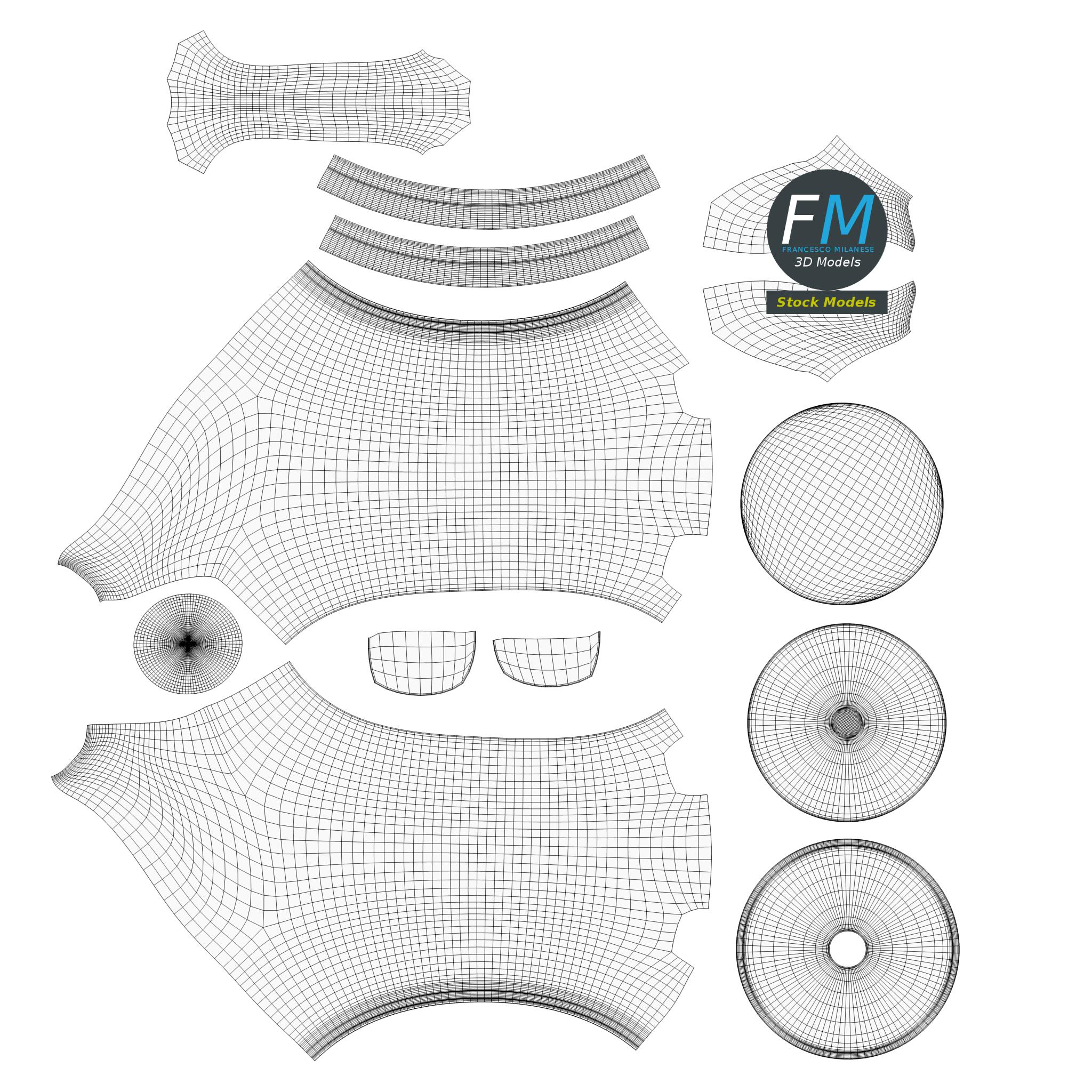 3D-Modell - Teekanne aus Porzellan - 11 3D-Modell - Teekanne aus Porzellan - 11