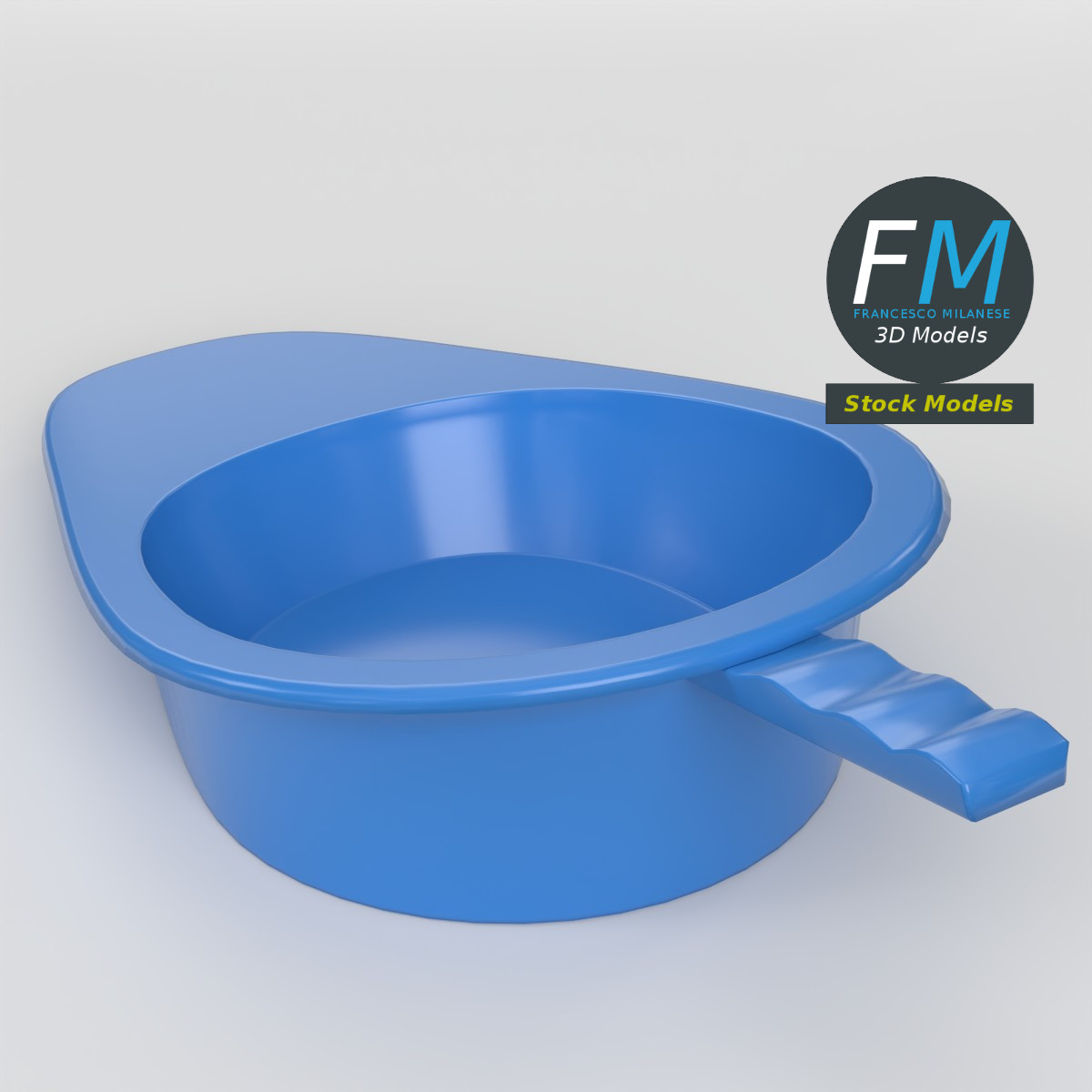 3D-Modell - Tragbare Urin-Bettpfanne - 02
