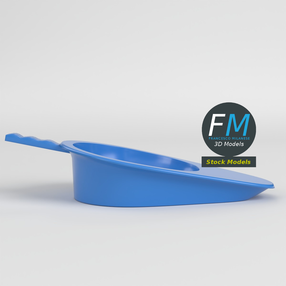 3D-Modell - Tragbare Urin-Bettpfanne - 03