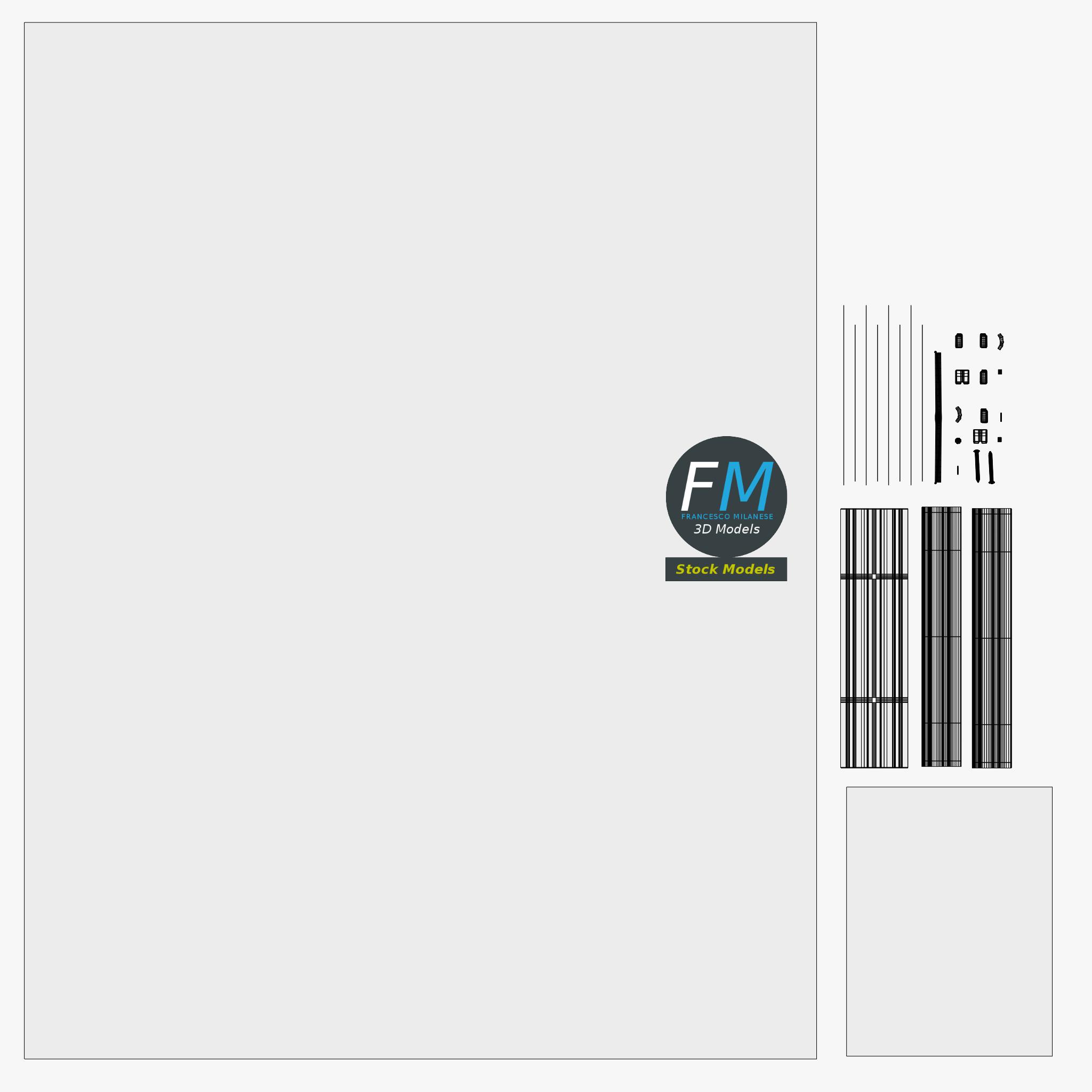 3D-Modell - Posterhalter mit Seilaufhängung - 11 3D-Modell - Posterhalter mit Seilaufhängung - 11