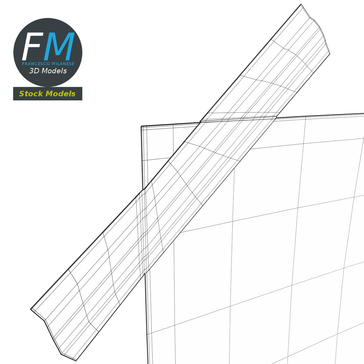 3D-Modell - Poster-Mockup mit Klebeband - 08