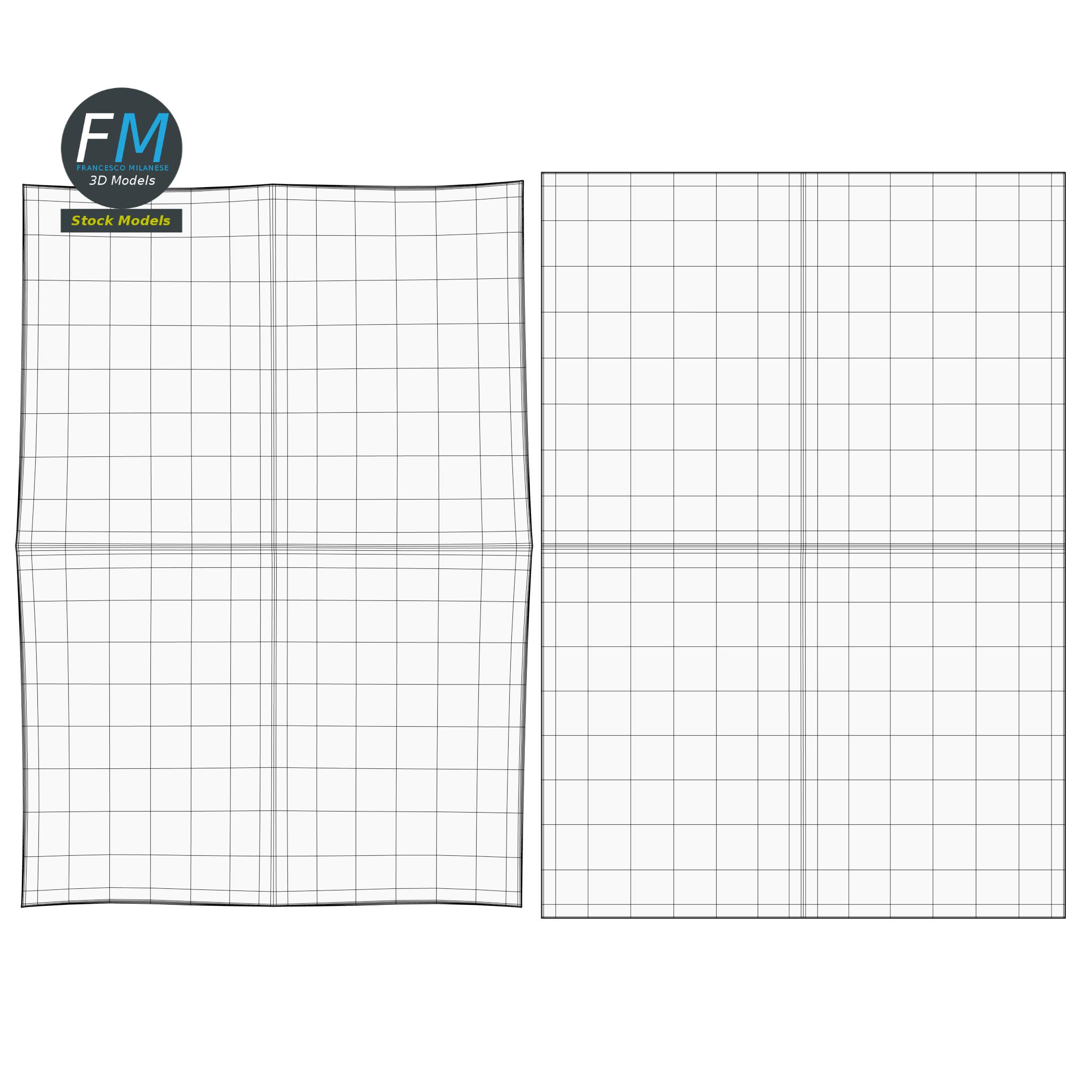 3D-Modell - Poster-Mockup mit Klebeband - 11