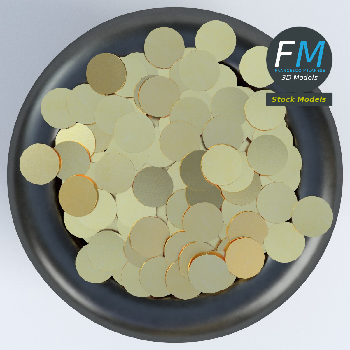 3D-Modell - Goldtopf - 06