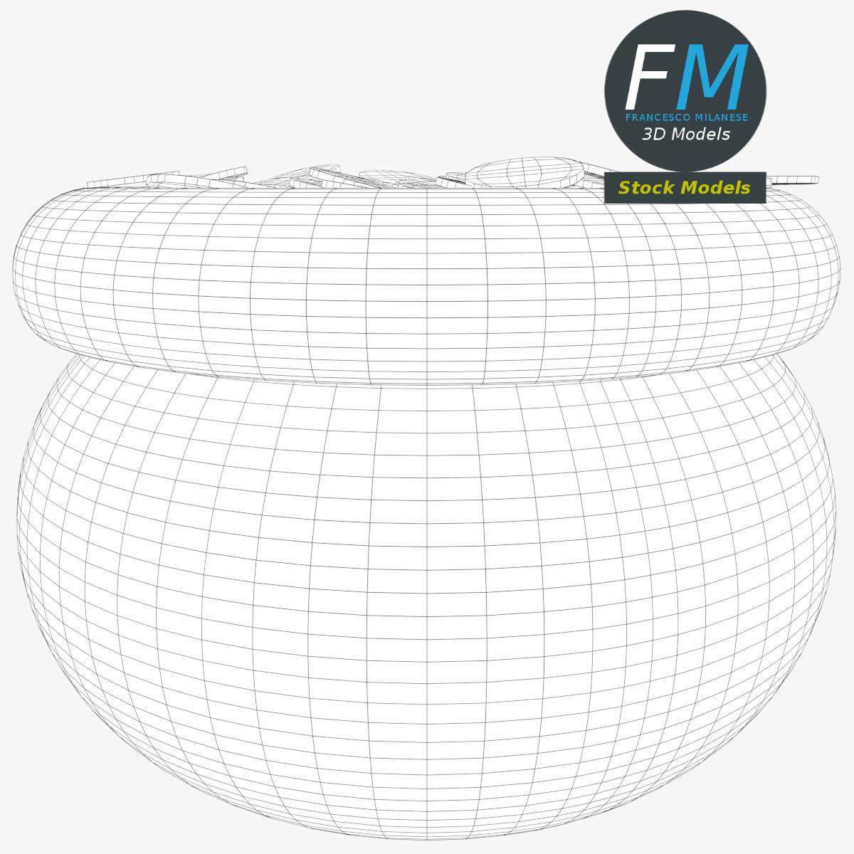 3D-Modell - Goldtopf - 07