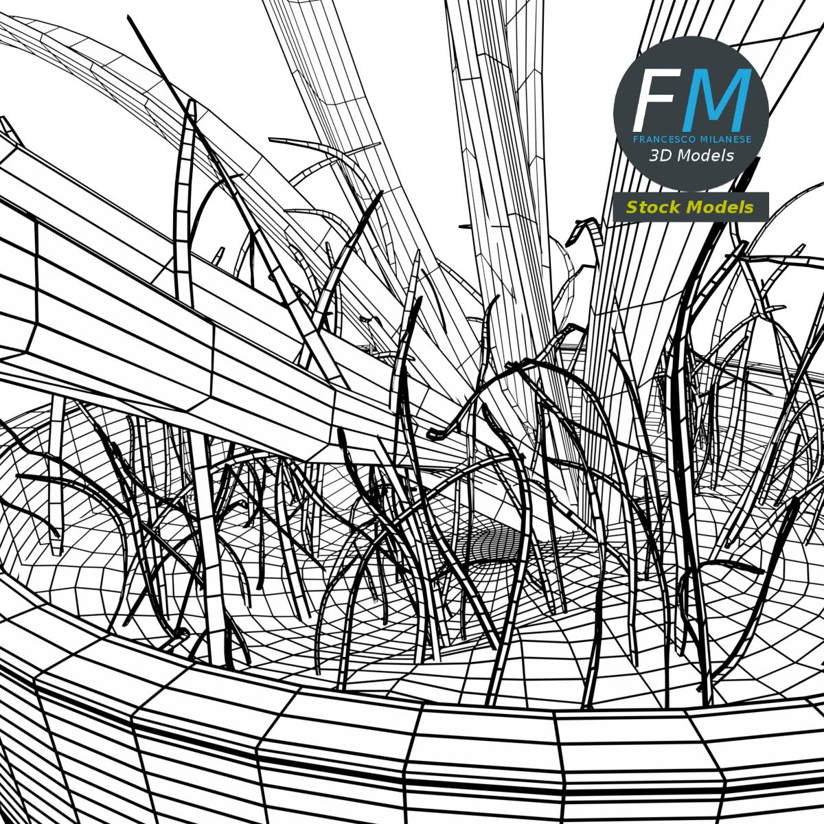 3D-Modell - Topfpflanze - 08