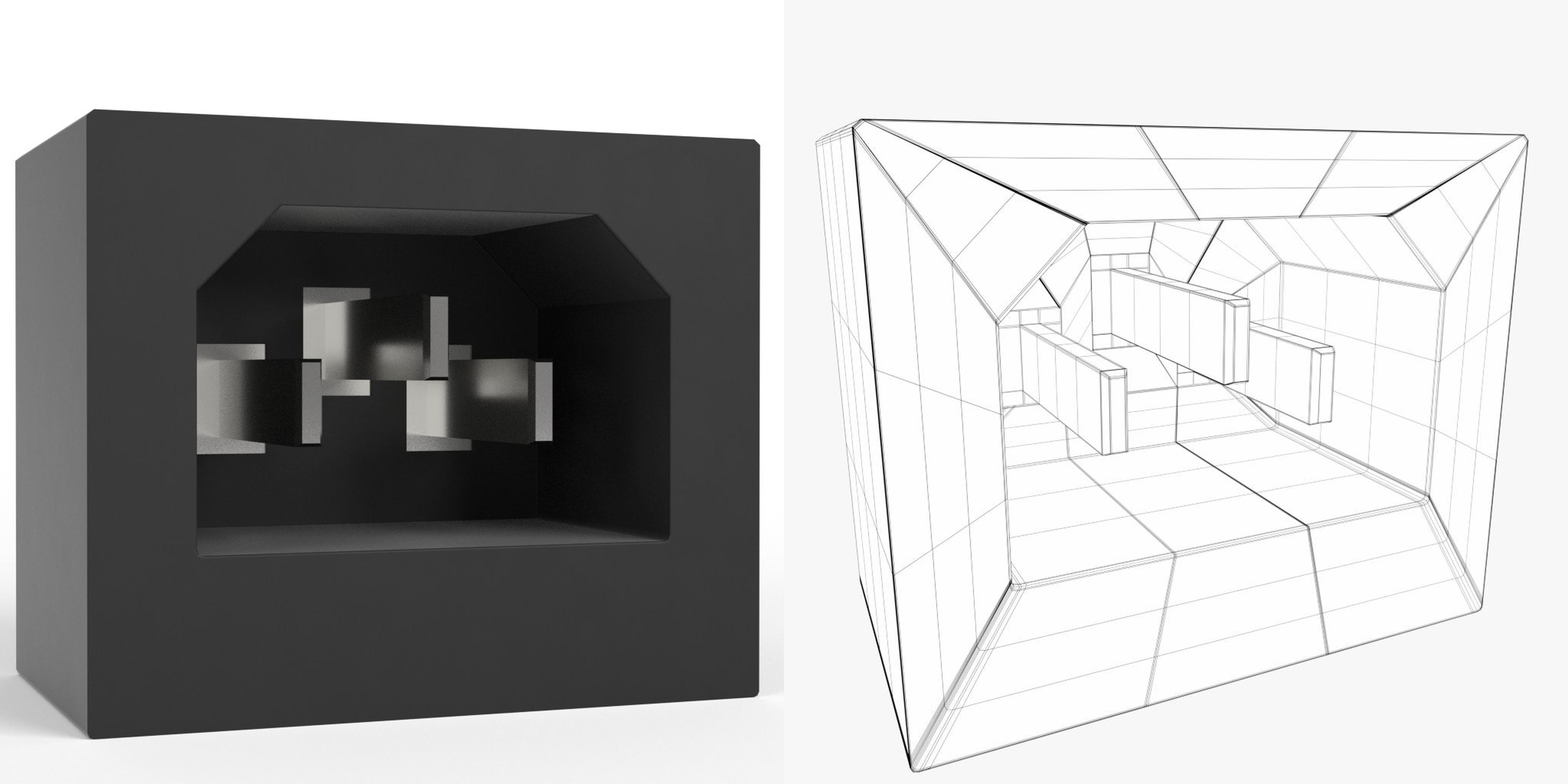 3D-Modell - Stromeingangsbuchse